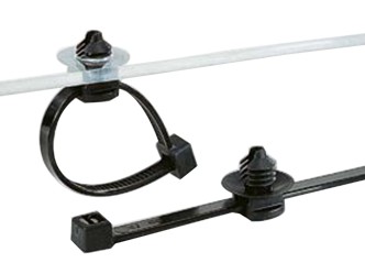 杉樹型固定式自帶固定座紮帶(內側鋸齒)