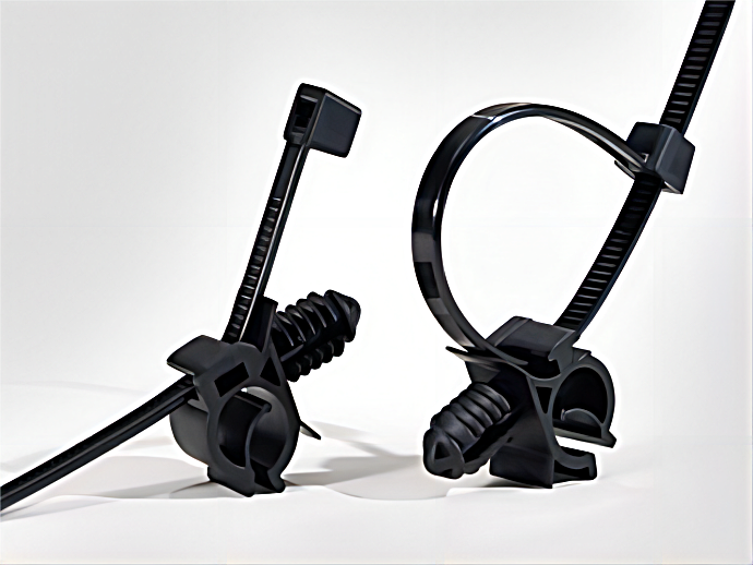 帶（dài）杉樹頭的管夾類分體式固定紮帶