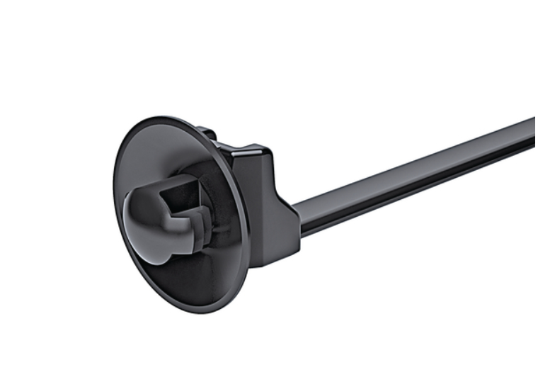 帶箭頭和圓盤的一（yī）體式固定紮帶，適用於圓孔